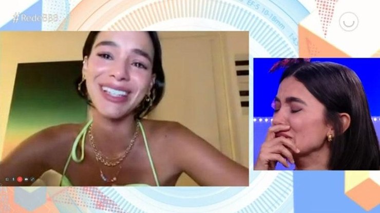 BBB: chorando, Marquezine diz a Manu que Thelma mereceu o prêmio   BBB   Big Brother Brasil   iG
