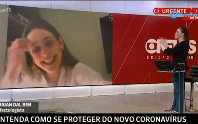 Entrevista ao vivo em jornal da GloboNews é interrompida por criança