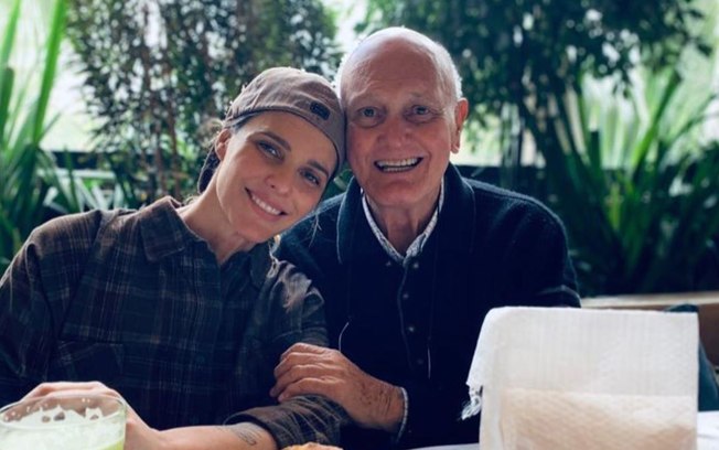 Fernanda Lima e o pai Cleomar