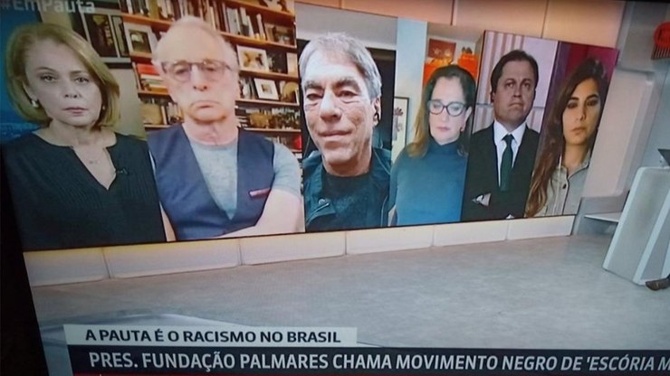 GloboNews é criticada por colocar só brancos debatendo racismo   TV & Novelas   iG