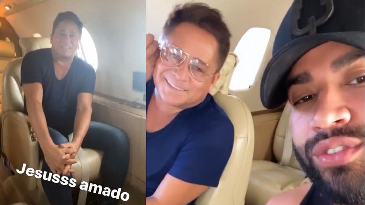 Gusttavo Lima e Leonardo passam sufoco em viagem de avião   Celebridades   iG
