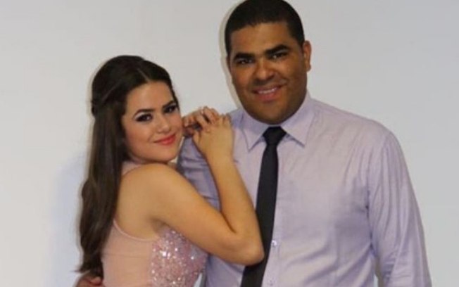 Maisa e o pai Celso Andrade 