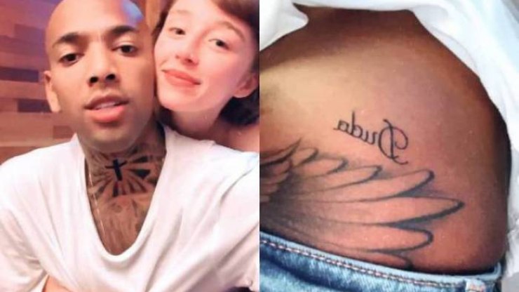 Nego do Borel faz homenagem a Duda Reis e tatua nome da namorada   Fabia Oliveira   iG