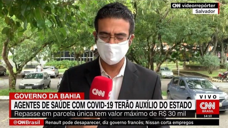 Repórter da CNN dá susto após interromper transmissão ao vivo   TV & Novelas   iG