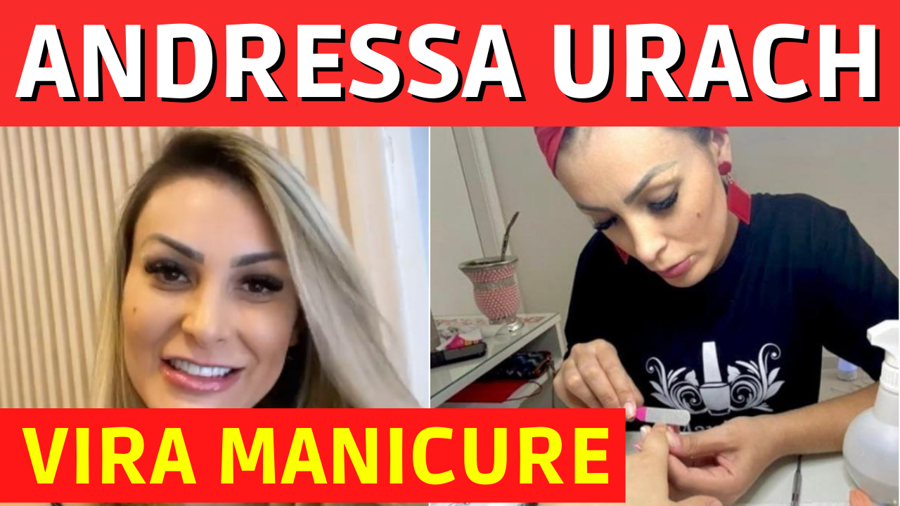 Andressa Urach Vira manicure e esteticista 'Amo Cuidar das Pessoas'