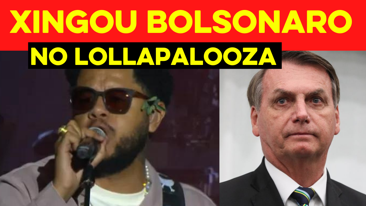 Emicida Abre show no Lollapalooza e Xinga Bolsonaro Bolsonaro vai tomar no c