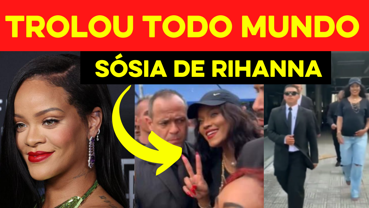 Sósia de Rihanna usa Barriga falsa e Trola Brasileiros ao passear pelas ruas de SP