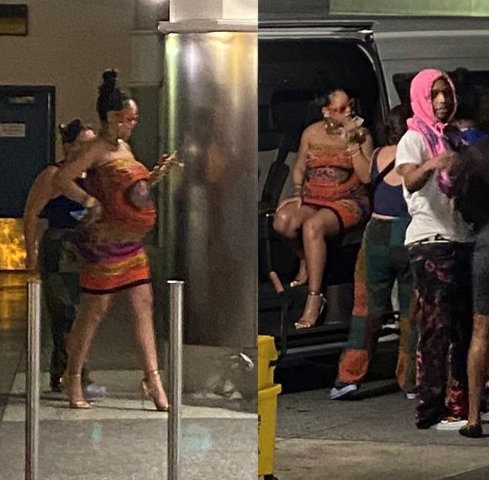 Após boatos de traição, Rihanna e A$ap Rocky são vistos pela primeira em chegada a Barbados