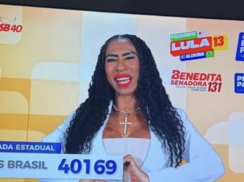 Inês Brasil aparece no horário político da TV com seu pedido de voto para se tornar Deputada Estadual