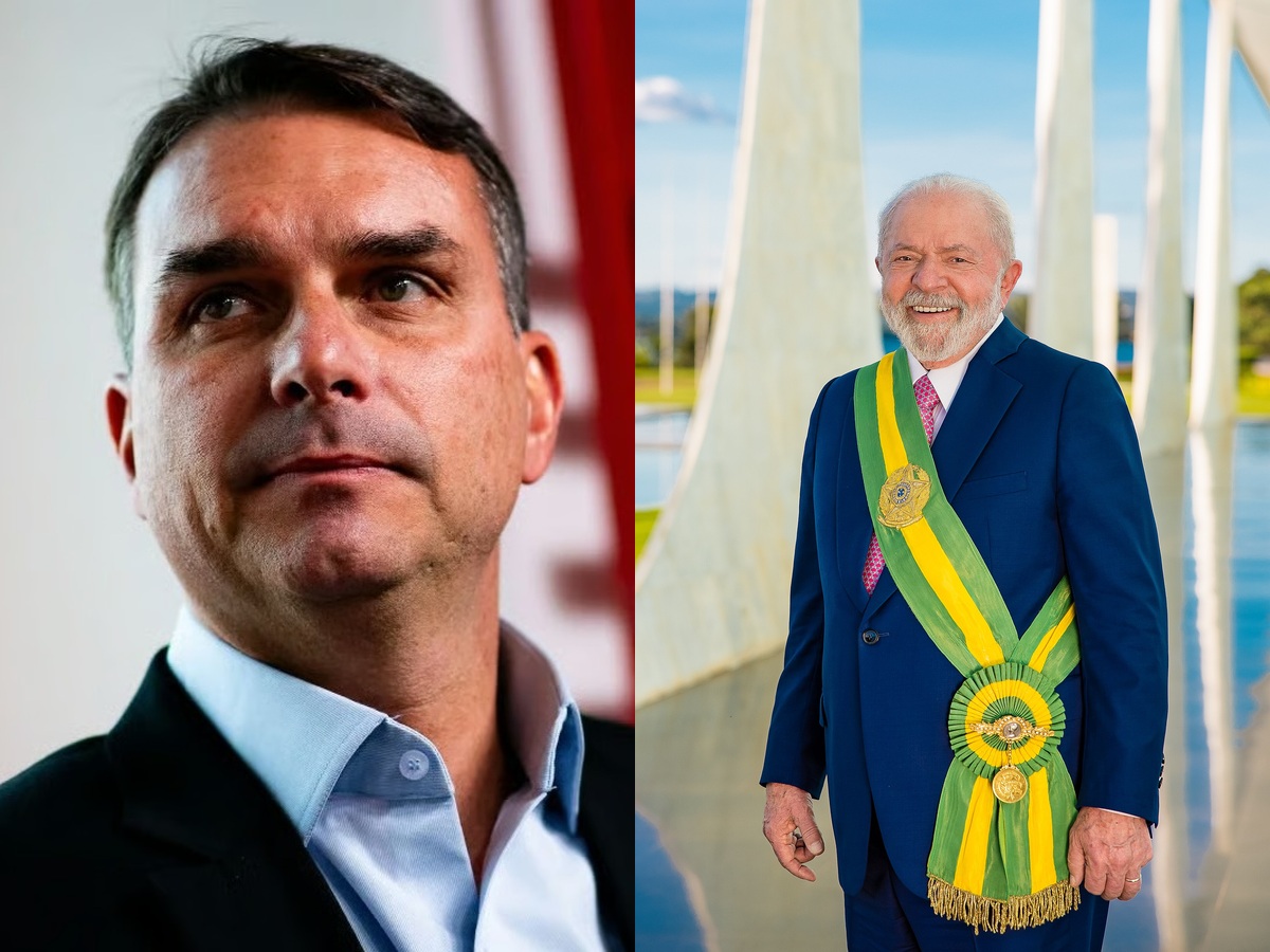 Flávio Bolsonaro e Lula no levantamento Vox Brasil