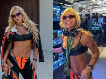 Look usado por Virgínia Fonseca no Grande Premio da Espanha de F1 repercutiu em diversos sites e revistas internacionais. A brasileira foi eleita uma das mais estilosas do evento