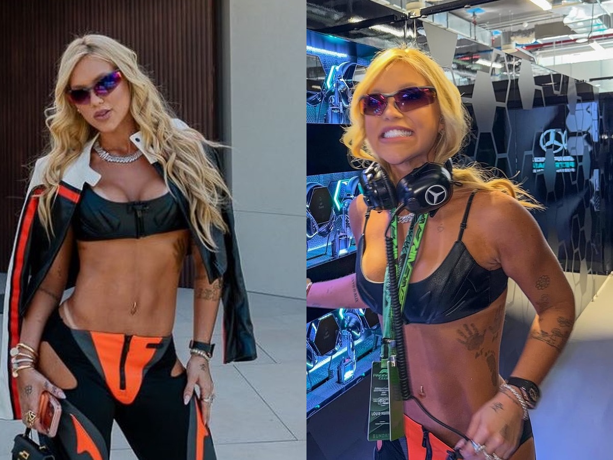 Virgínia Fonseca: Look usado por Virgínia Fonseca no Grande Premio da Espanha de F1 repercutiu em diversos sites e revistas internacionais. A brasileira foi eleita uma das mais estilosas do evento